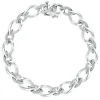 1/10 Ct. Tw. Diamond Link Bracelet In Sterling Silver