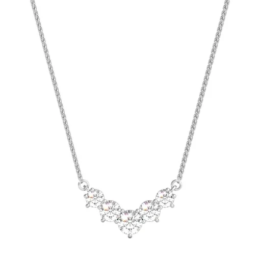 1 Ct. Tw. Diamond Necklace In 14K White Gold