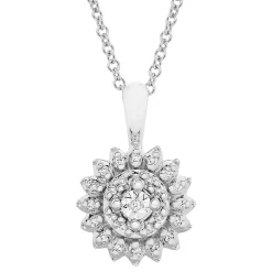 1/10 Ct. Tw. Diamond Pendant In Sterling Silver