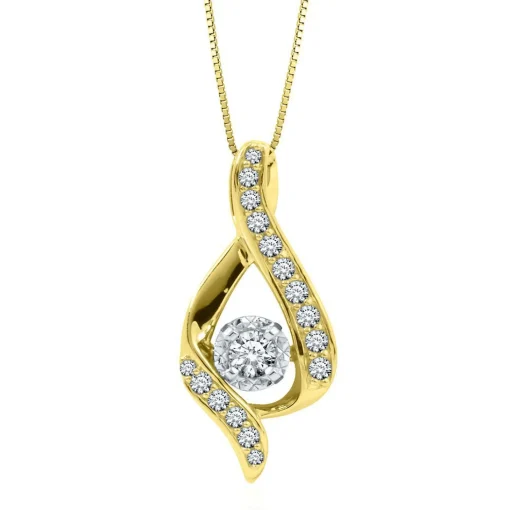 3/8 Ct. Tw. Diamond Pendant In 14K Yellow Gold