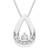 1/10 Ct. Tw. Diamond Pendant In Sterling Silver