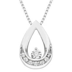 1/10 Ct. Tw. Diamond Pendant In Sterling Silver