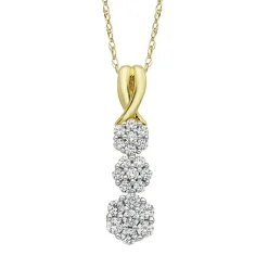 1/4 Ct. Tw. Diamond Pendant In 10K Yellow Gold
