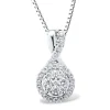 1/2 Ct. Tw. Diamond Pendant In 10K White Gold