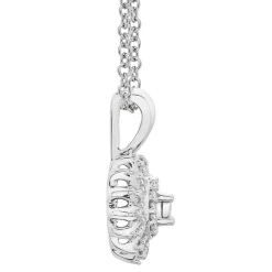 1/10 Ct. Tw. Diamond Pendant In Sterling Silver