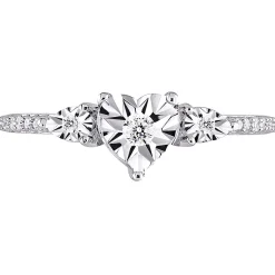 1/7 Ct. Tw. Diamond Promise Ring In Sterling Silver