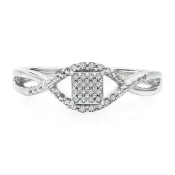 1/10 Ct. Tw. Diamond Promise Ring In Sterling Silver