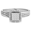 1/5 Ct. Tw. Diamond Promise Ring In Sterling Silver