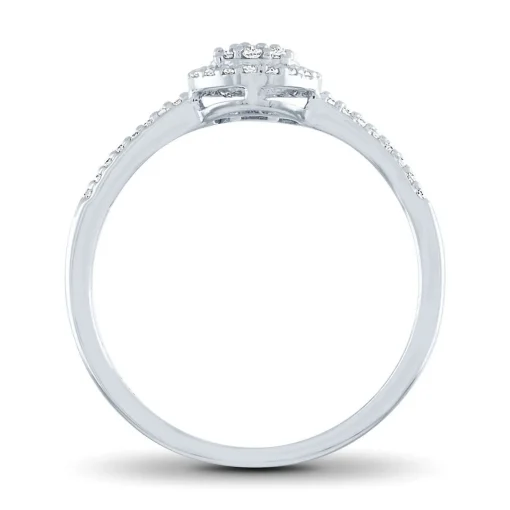 1/7 Ct. Tw. Diamond Promise Ring In 10K White Gold