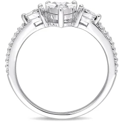 1/7 Ct. Tw. Diamond Promise Ring In Sterling Silver
