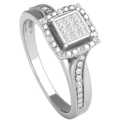 1/5 Ct. Tw. Diamond Promise Ring In Sterling Silver
