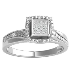 1/5 Ct. Tw. Diamond Promise Ring In Sterling Silver