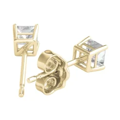 1/2 Ct. Tw. Diamond 4-Prong Stud Earrings In 14K Yellow Gold