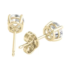 3/4 Ct. Tw. Diamond 4-Prong Stud Earrings In 14K Yellow Gold