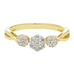 1/4 Ct. Tw. Diamond Ring In 10K Yellow Gold