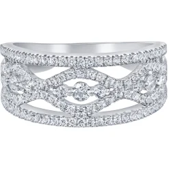 3/4 Ct. Tw. Diamond Ring In 14K White Gold