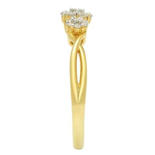 1/4 Ct. Tw. Diamond Ring In 10K Yellow Gold
