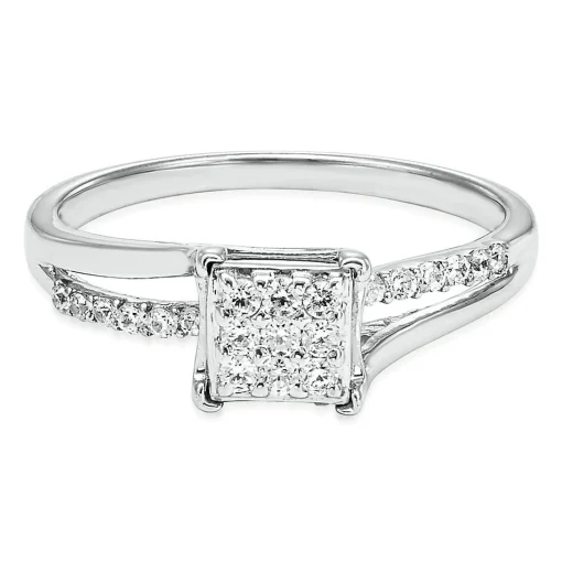 1/4 Ct. Tw. Diamond Ring In Sterling Silver