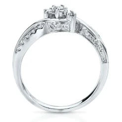 1/7 Ct. Tw. Diamond Ring In Sterling Silver