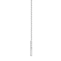1/5 Ct. Tw. Diamond Sideways Cross Pendant In Sterling Silver