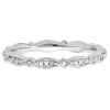 1/8 Ct. Tw. Diamond Stack Ring In Sterling Silver