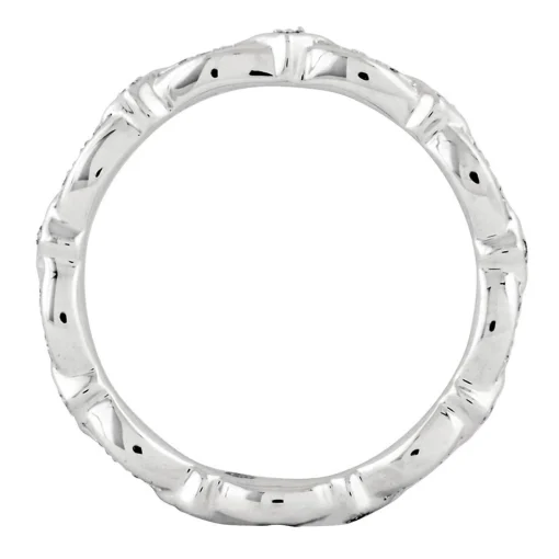 1/8 Ct. Tw. Diamond Stack Ring In Sterling Silver