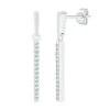 1/8 Ct. Tw. Diamond Stick Earrings In 10K White Gold