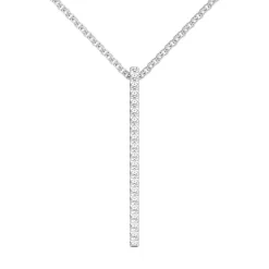 1/4 Ct. Tw. Diamond Stick Pendant In 10K White Gold