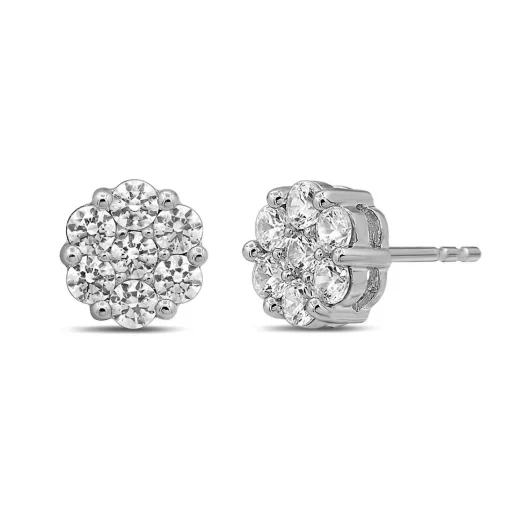 1 Ct. Tw. Diamond Stud Earrings In