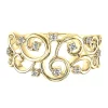 1/10 Ct. Tw. Diamond Swirl Ring In 10K Yellow Gold