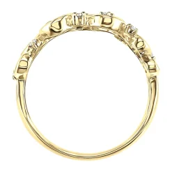 1/10 Ct. Tw. Diamond Swirl Ring In 10K Yellow Gold