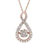 1/2 Ct. Tw. Diamond Teardrop Pendant In 10K Rose Gold