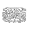 1/5 Ct. Tw. Diamond Twist Ring In Sterling Silver