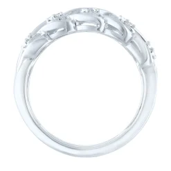 1/5 Ct. Tw. Diamond Twist Ring In Sterling Silver