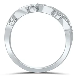 1/3 Ct. Tw. Diamond Twist Ring In 10K White Gold
