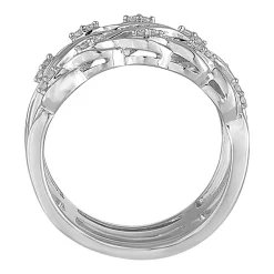 1/5 Ct. Tw. Diamond Twist Ring In Sterling Silver