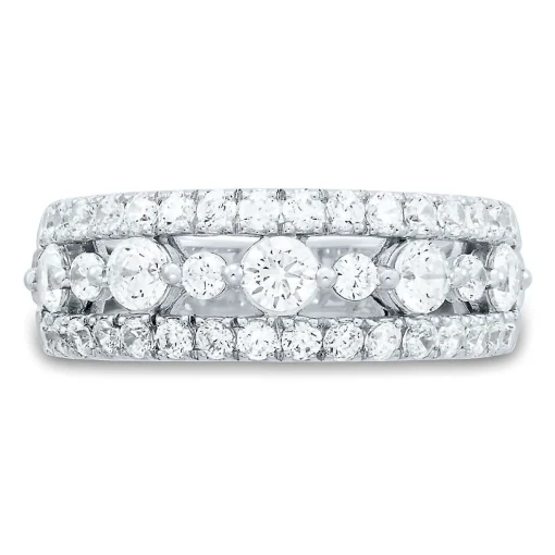 1 1/2 Ct. Tw. Lab Grown Diamond Band In 14K White Gold