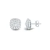 1 Ct. Tw. Lab Grown Diamond Stud Earrings In 14K White Gold