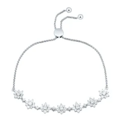 2 Ct. Tw. Lab Grown Diamond Bolo Bracelet In 14K White Gold