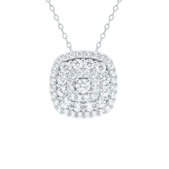 1 Ct. Tw. Lab Grown Diamond Pendant In 14K White Gold