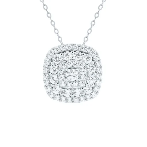 1 Ct. Tw. Lab Grown Diamond Pendant In 14K White Gold