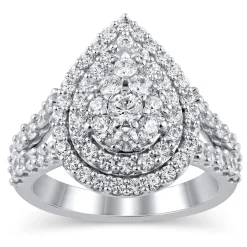 2 Ct. Tw. Lab Grown Diamond Ring In 10K White Gold