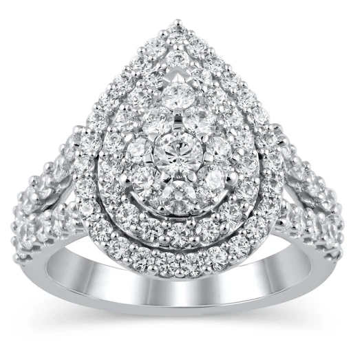 2 Ct. Tw. Lab Grown Diamond Ring In 10K White Gold