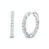 2 Ct. Tw. Lab Grown Diamond Inside-Out Hoop Earrings In