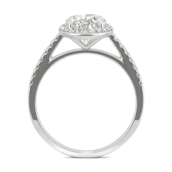 2 3/8 Ct. Tw. Moissanite Halo Ring In 14K White Gold