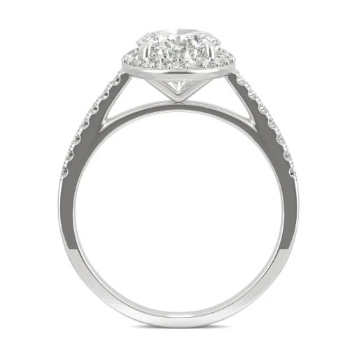 2 3/8 Ct. Tw. Moissanite Halo Ring In 14K White Gold