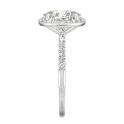 2 3/8 Ct. Tw. Moissanite Halo Ring In 14K White Gold