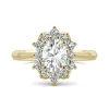 1 1/4 Ct. Tw. Moissanite Oval Ring In 14K Yellow Gold