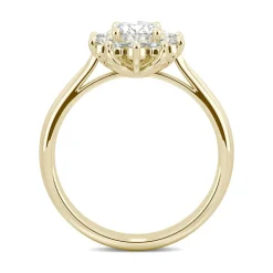1 1/4 Ct. Tw. Moissanite Oval Ring In 14K Yellow Gold