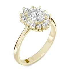 1 1/4 Ct. Tw. Moissanite Oval Ring In 14K Yellow Gold